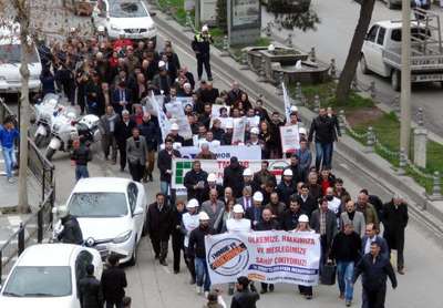 Şanlıurfa'da 'torba yasa' protestosu