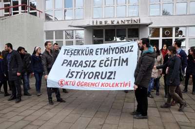 KTÜ’lü öğrencilerden horonlu ‘harç’ kutlaması