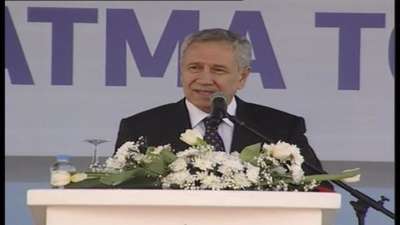 Arınç, KKTC’de Ercan Havalimanı’nda temel atma törenine katıldı