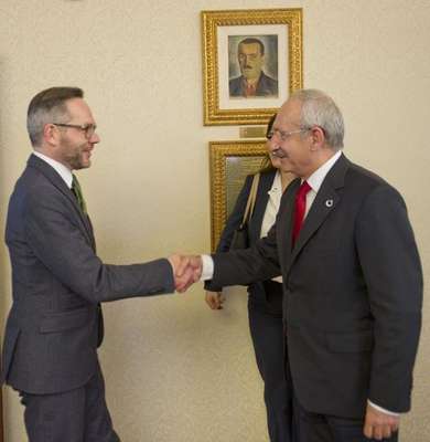 Kılıçdaroğlu Almanya Devlet Bakanı Michael Roth ile görüştü