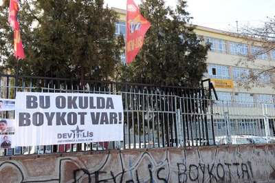 Ankara'da bazı okullarda boykot var