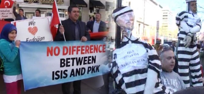 ABD'de Erdoğan'a destek ve protesto