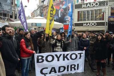 Beşiktaş’ta boykot çadırı