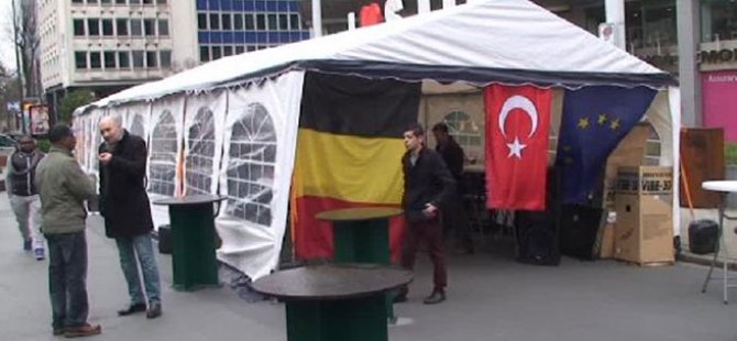 UETD Brüksel'de çadır kurdu