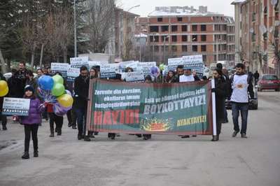 Eskişehir'de 'Laik ve bilimsel eğitim' yürüyüşü