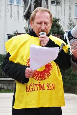 Soma'da öğretmenlerden eylem