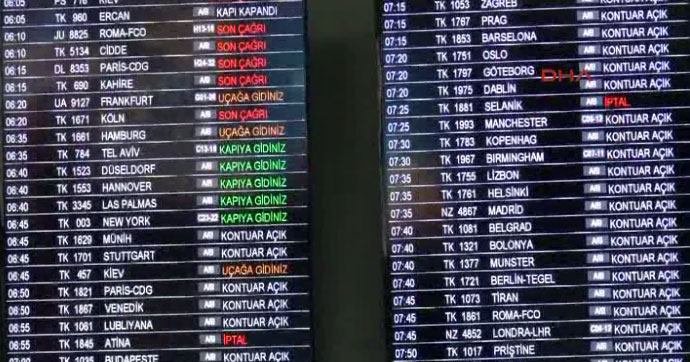 Uçuşlar karşılıklı iptal edildi