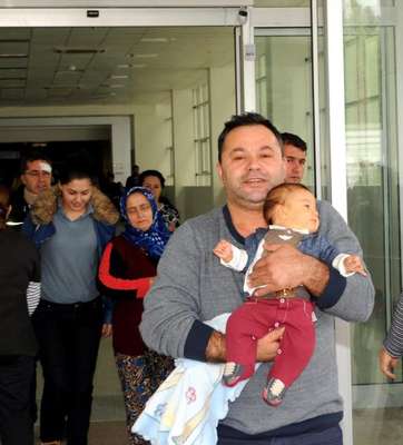 Poyraz bebek taburcu oldu