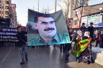 Hakkari'de Öcalan yürüyüşü(2)