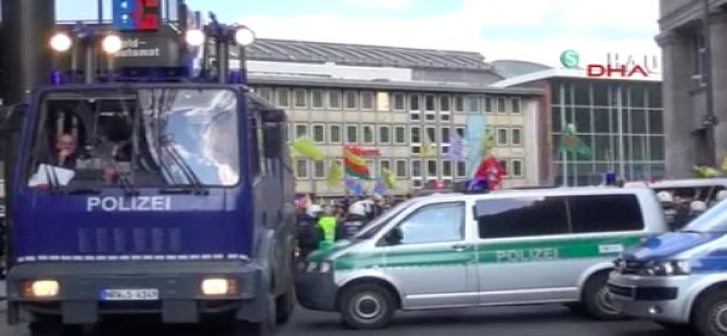 PKK yandaşları Köln'de olay çıkardı
