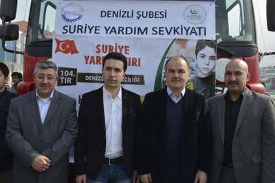 Suriye'ye Denizli'den 1 TIR dolusu yardım