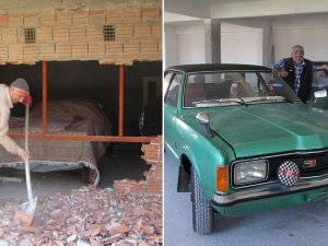 Binaya 'hapsettiği' otomobilini 37 yıl sonra çıkardı