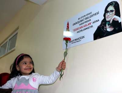 Özgecan'ın adı anaokulunda oyun odasına veridi