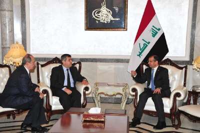 Irak Parlamento başkanı Selim El-Cuburi, Büyükelçi Kaymakcı ile görüştü