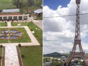 Kendi ‘Eyfel Kulesi’ni kendi yaptı
