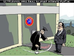Platini, basında alay konusu oldu