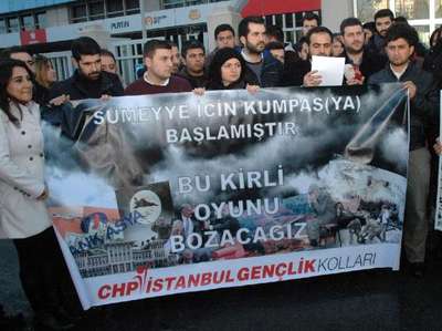 CHP İstanbul Gençlik Kolları üyelerinden Sümeyye Erdoğan’a suikast haberlerine tepki