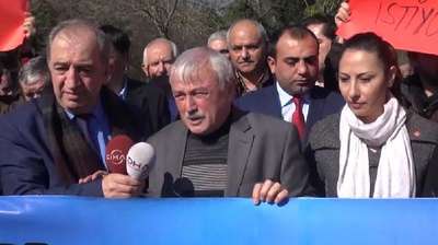 CHP 'den "Riva  can çekişiyor" eylemi