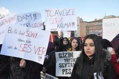 Kırıkkale de Özgecan eylemi