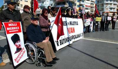 Marmaris'te 'Sessiz Çığlık' eyleminde şiddete 'dur' denildi