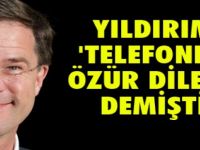 Hollanda: Türkiye'den özür dilemedik