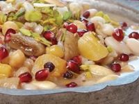 Bir kase aşure, 3 dilim ekmek ve 1 porsiyon meyveye eşit