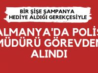 Bir şişe şampanya için görevden alındı