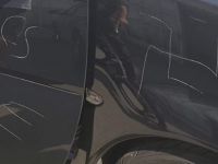 Gurbetçinin aracına ırkçı saldırı