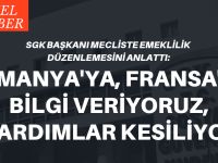 'Almanya'ya bilgi veriyoruz'