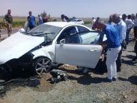 Gurbetçi aile şarampole yuvarlandı: 4 yaralı