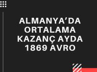 Almanya’da ortalama kazanç ayda 1869 avro