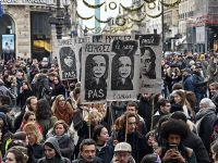 On binler, kadına şiddeti protesto etti