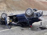 Gurbetçi aile sıla yolunda kaza yaptı: 1 ölü, 1 yaralı