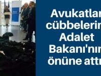 Avukatlar cübbelerini Adalet Bakanı'nın önüne attı