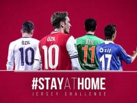 Özil'den 'evde kalanlara' Arsenal maçına davetiye