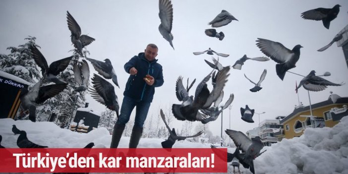 Dünya bu görüntülere mest oldu: Türkiye'den kar manzaraları