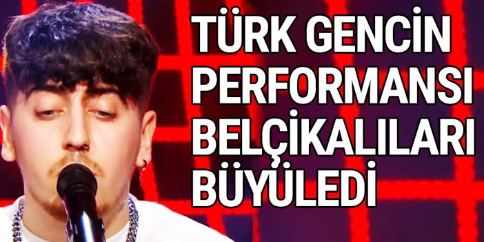 Türk kökenli genç Kaan Belçika'nın en popüler müzik yarışmasına damga vurdu!