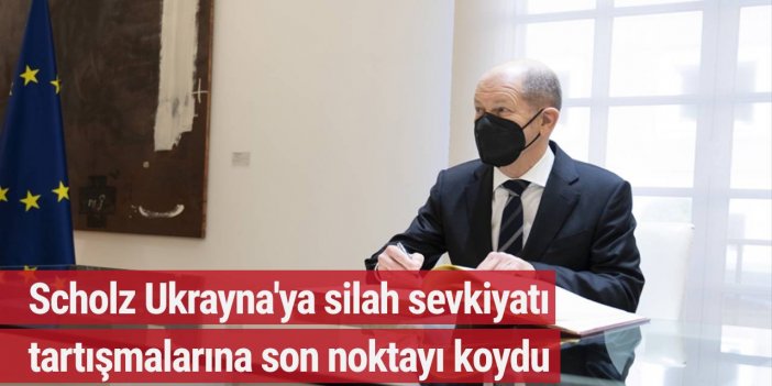 Scholz'dan 'Ukrayna'ya silah sevkiyatı' sorusuna yanıt