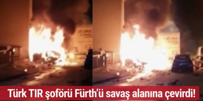 Türk TIR şoförü Fürth’ü savaş alanına çevirdi! Polis “Ben hayatımda böyle bir kaza görmedim” dedi