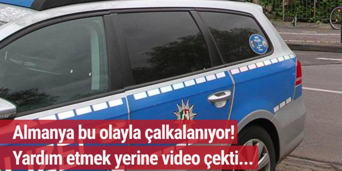 Berlin'de insanlık dışı olay! Yardım etmek yerine video çekti