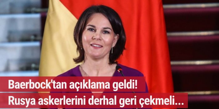 Baerbock Rusya'ya sert çıkıştı!