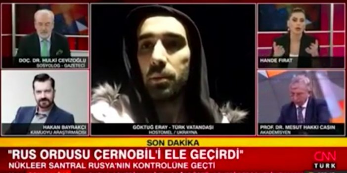 Ukrayna'daki Türk vatandaşı canlı yayındayken bomba patladı!