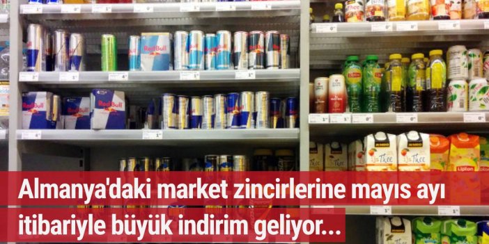 Almanya'daki market zincirlerine mayıs ayından itibaren büyük indirim geliyor