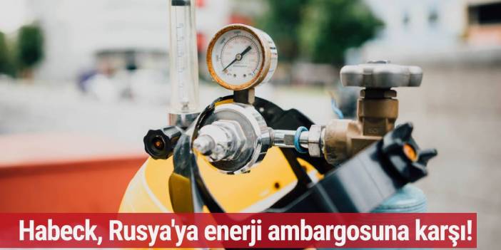 Habeck, Rusya'ya enerji ambargosuna karşı!