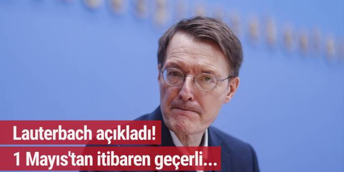 Lauterbach'tan 'karantina' açıklaması