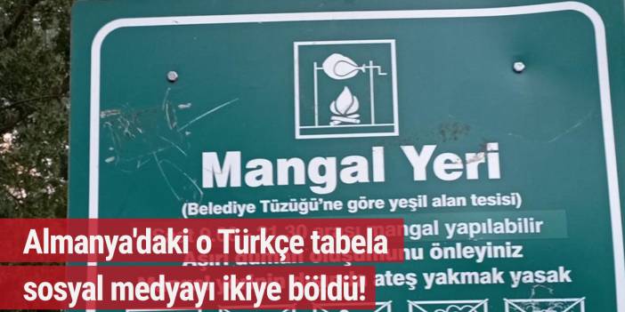 Almanya'daki o Türkçe tabela sosyal medyayı ikiye böldü!
