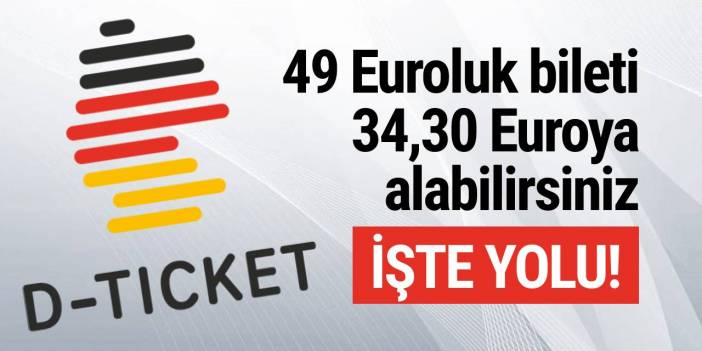 49 Euroluk bileti 34,30 Euroya alabilirsiniz
