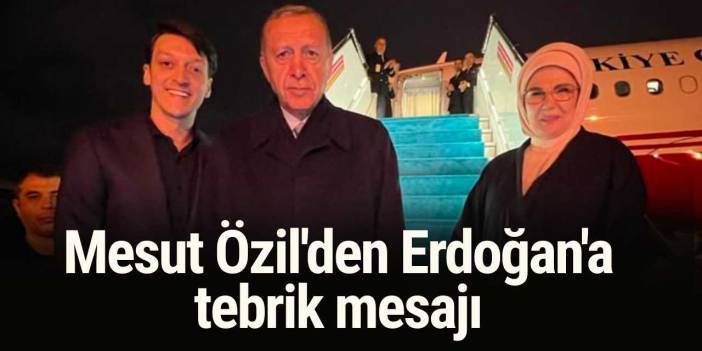 Türk milli takımı yerine Alman milli takımını tercih eden Özil, uçağından inen Erdoğan'ı karşıladı