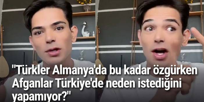 Almanya’daki Türk sokağına Afgan uyruklu kişiden tepki geldi