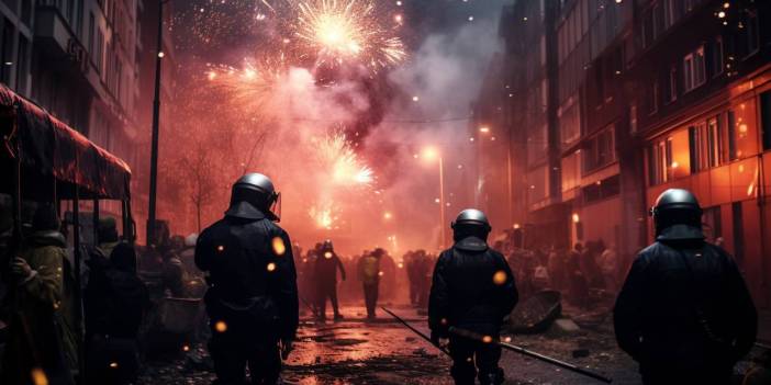 Alman polisi olası ayaklanmalardan korkuyor: Bize saldırmayın